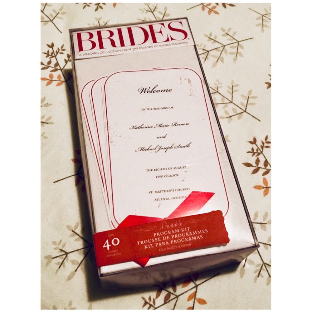 👛 40-Count DIY Printable Wedding Program Kit - Picture 5 of 7